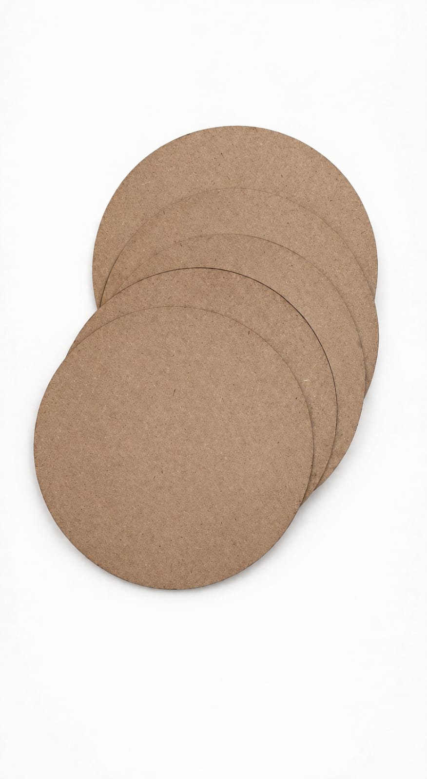 Pack of 5  Round 10 Inch MDF Boards