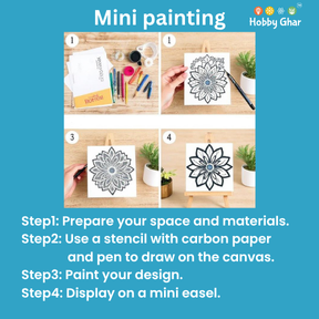 Mini Canvas Painting Set - Color, Paint , Create!