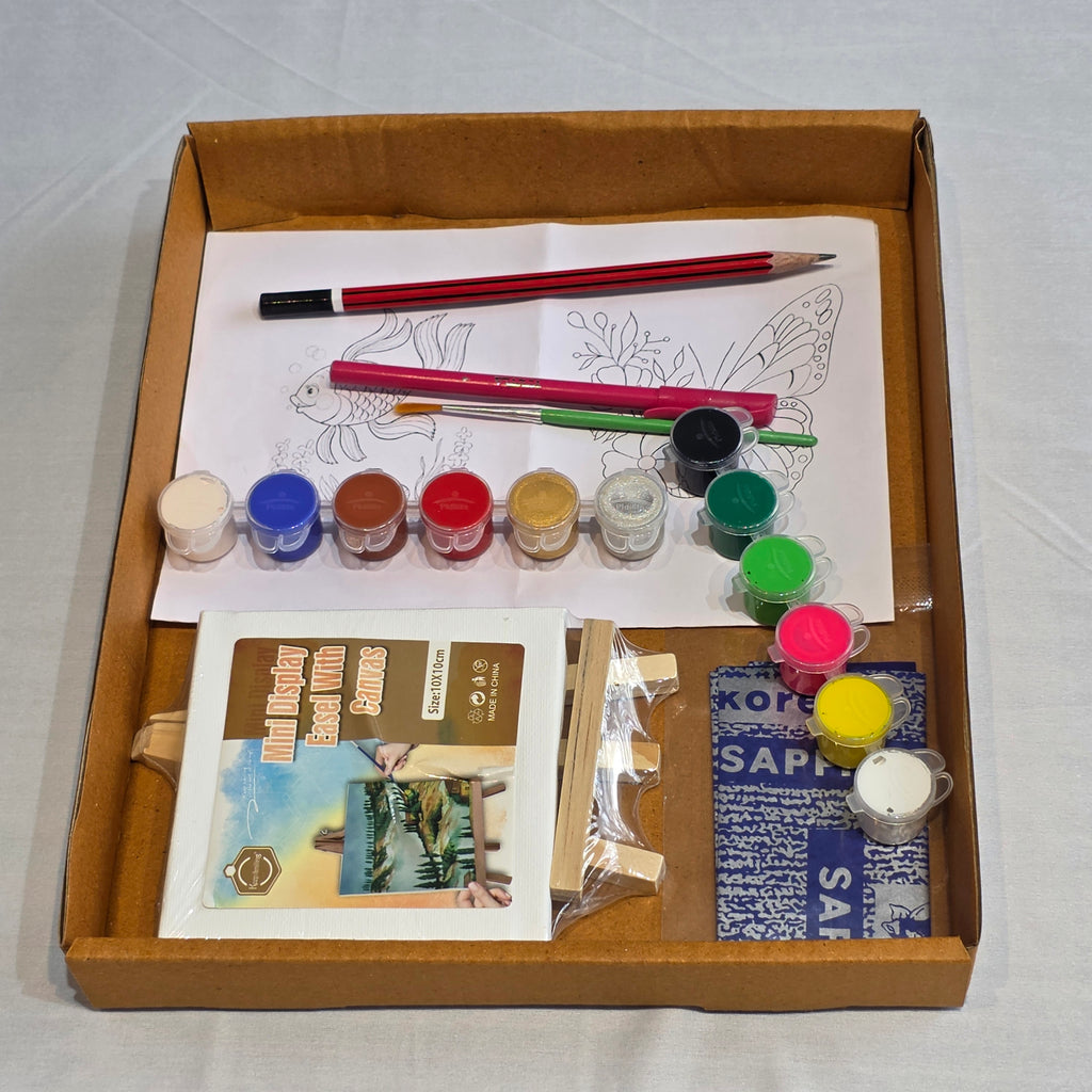 Mini Canvas Painting Set - Color, Paint , Create!