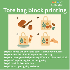 DIY Tote Bag Block Printing Kit
