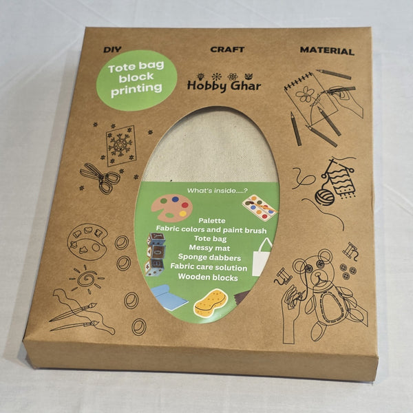 DIY Tote Bag Block Printing Kit