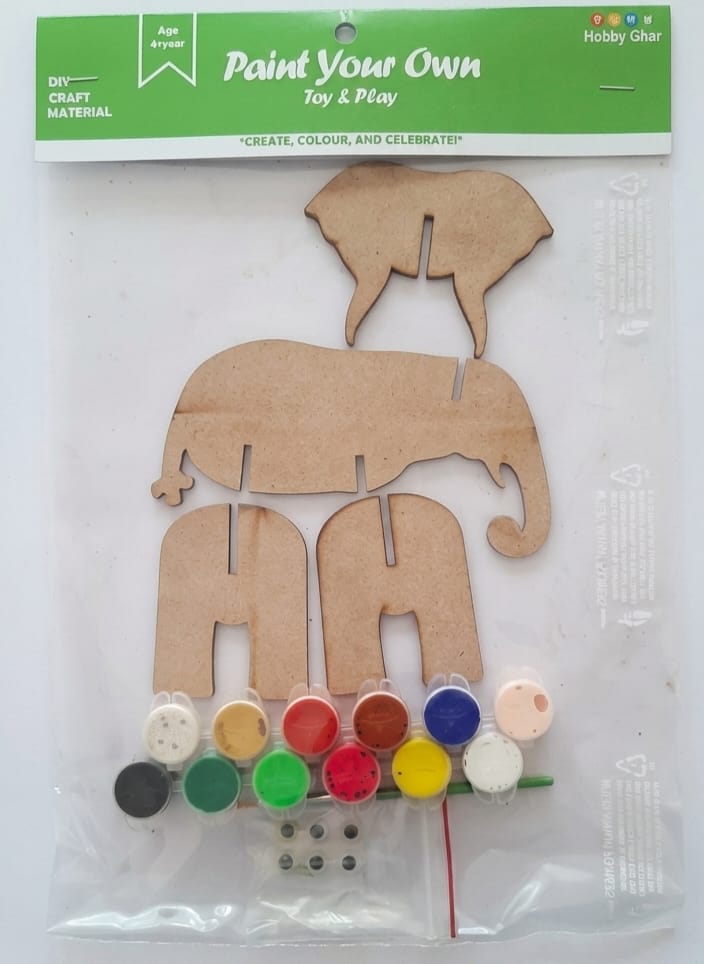 Paint and Play Your Own Toy Elephant