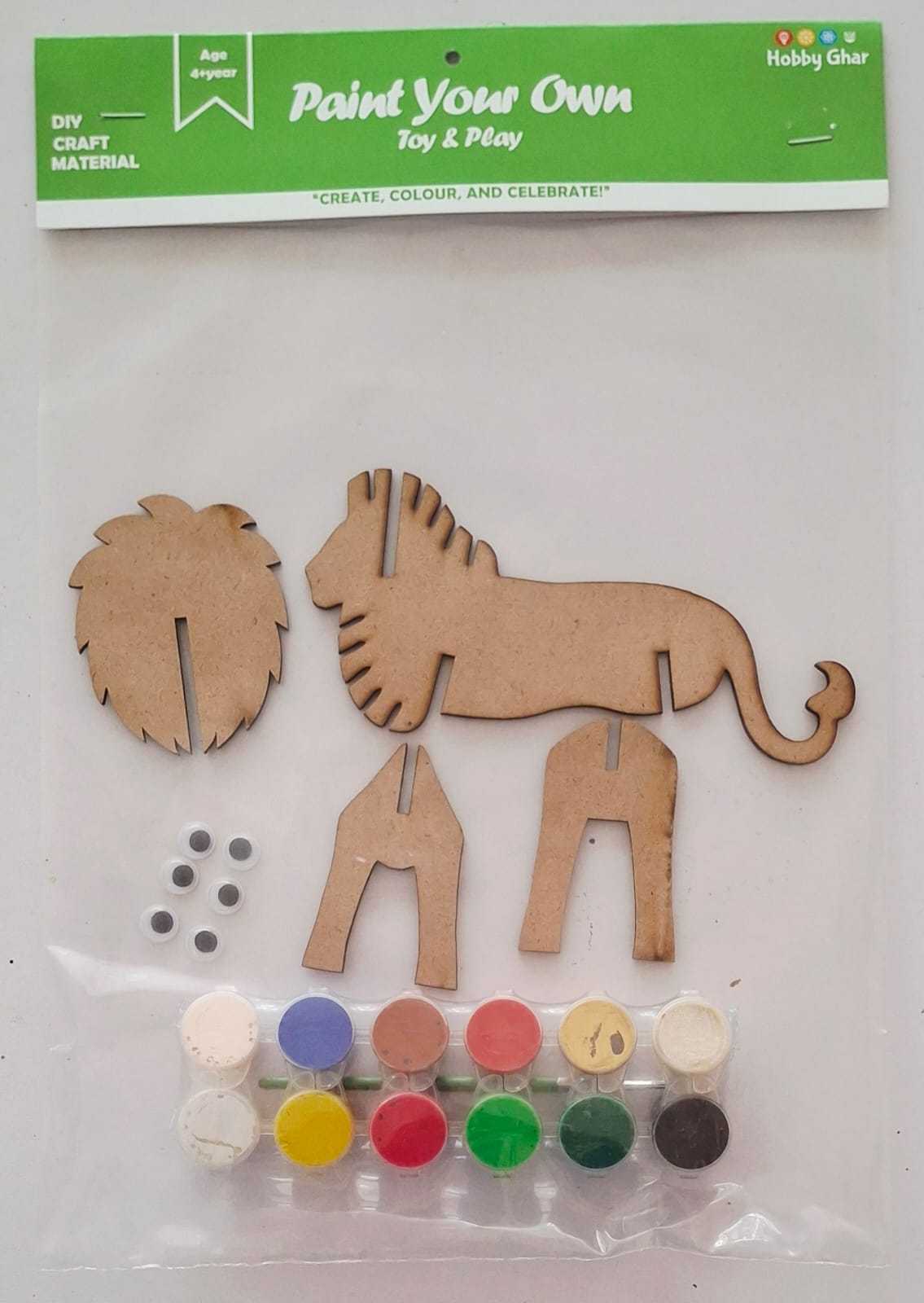 Paint and Play Your Own Toy Lion