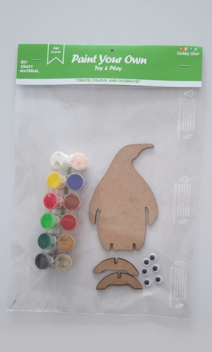 Paint and Play Your Own Toy Penguin